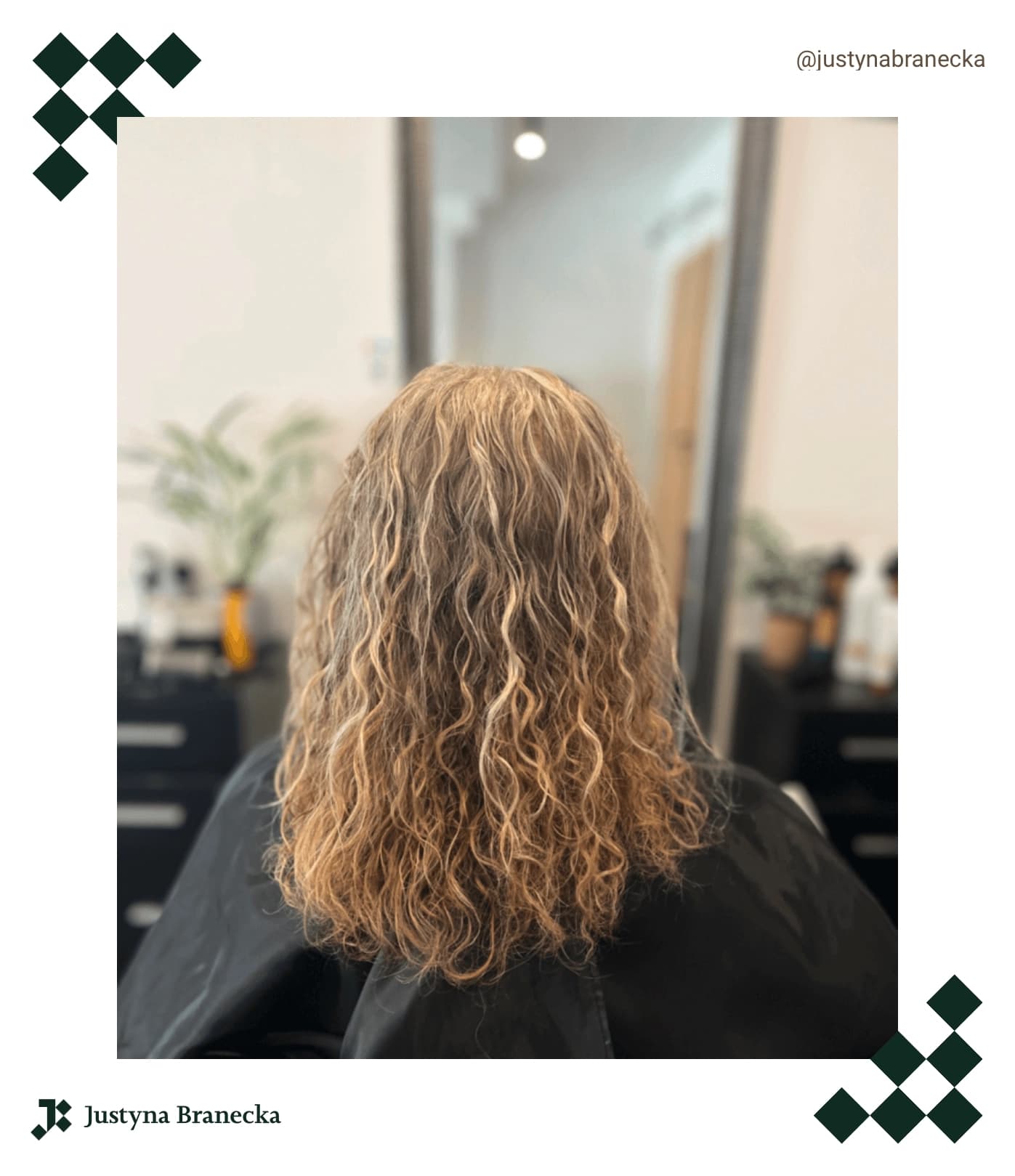 keratynowe krecenie wlosow blond