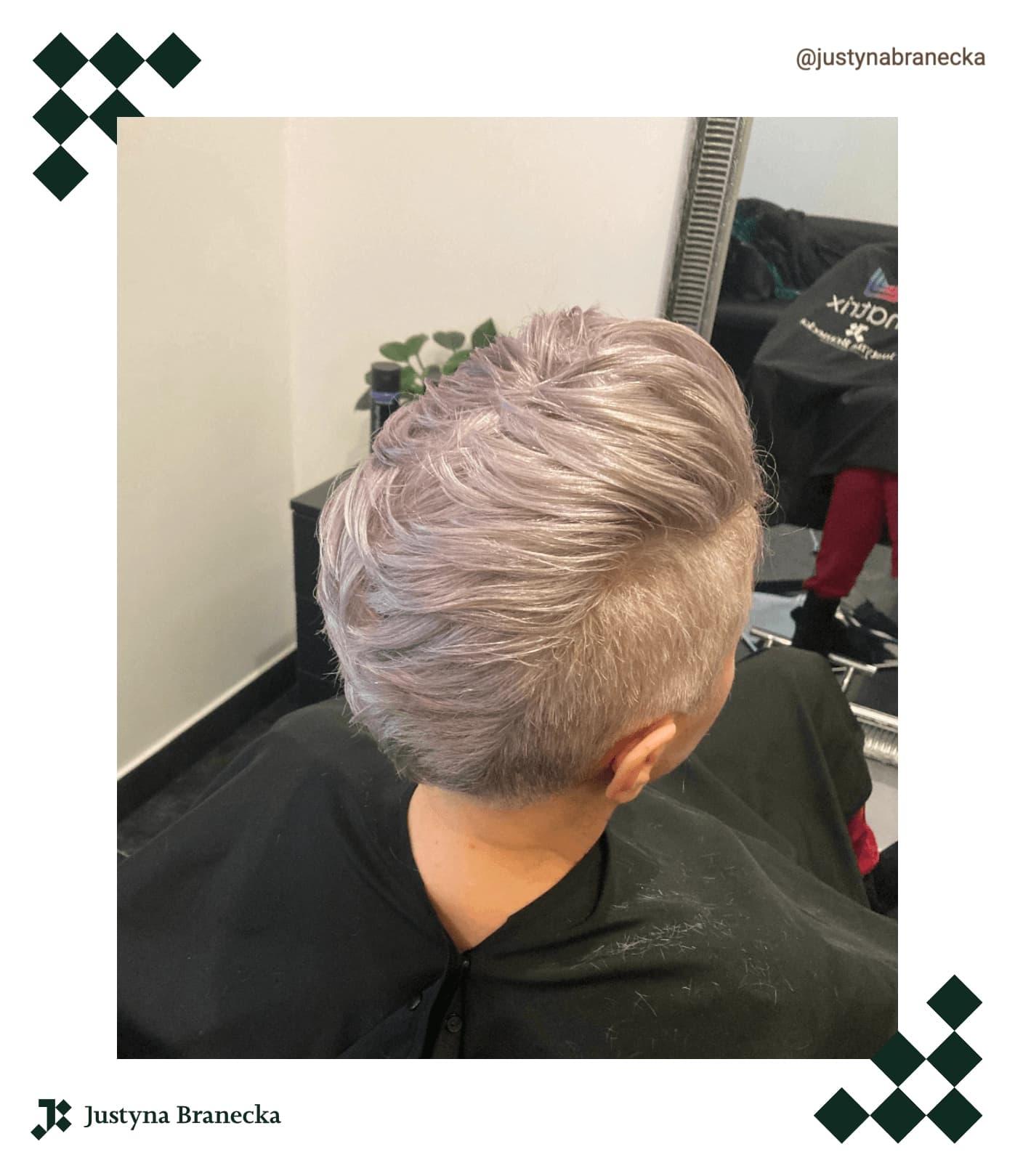 krótkie cięcie - popielaty blond