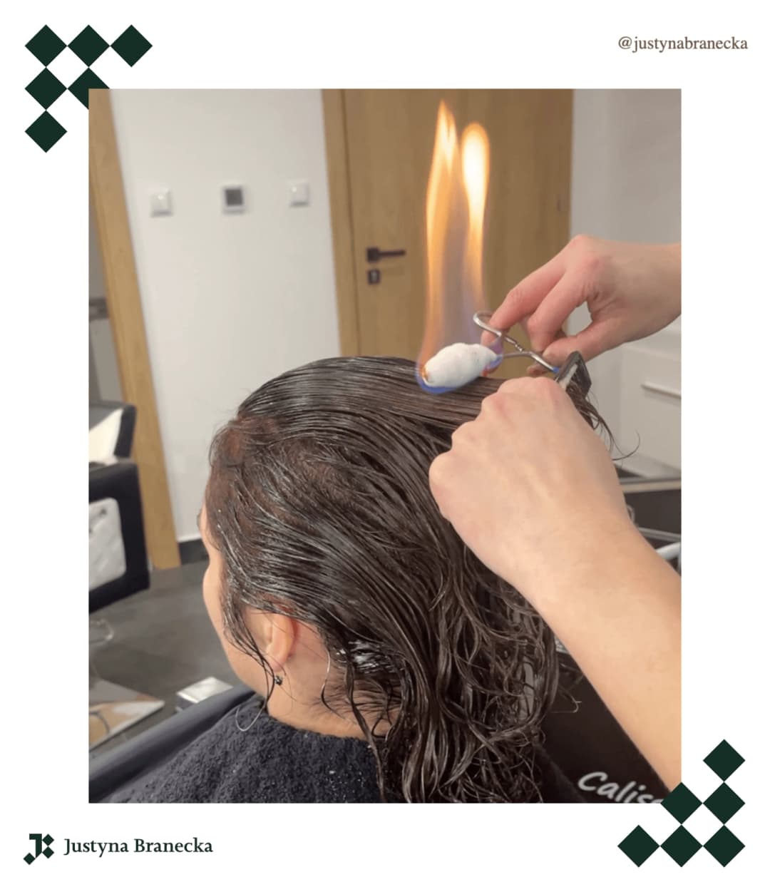 Regeneracja włosów ogniem